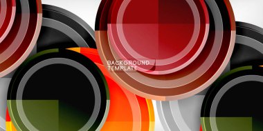 Minimum geometrik soyut arkaplan. Çember üçgen tasarımı