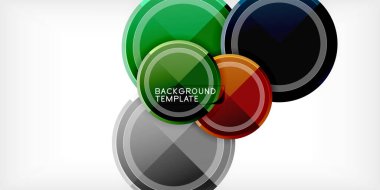 Minimum geometrik soyut arkaplan. Çember üçgen tasarımı