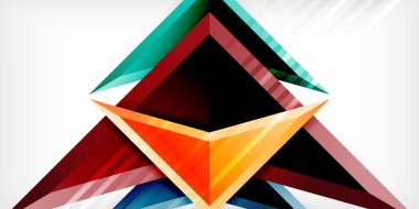 Soyut arkaplan renk üçgenleri ve ok bileşimi. Duvar Kağıdı, Sancak, Arkaplan, Kart, Kitap İllüstrasyonu, İniş Sayfası