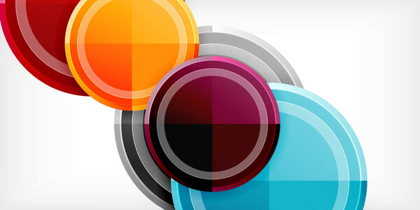 Geometric design abstract background - circles