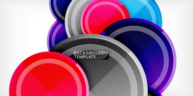 Geometrik tasarım arka plan - daireler