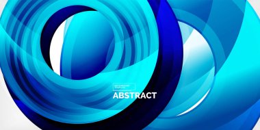 Işık efektli parlak daireler. Soyut arkaplan