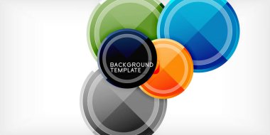 Minimum geometrik soyut arkaplan. Çember üçgen tasarımı