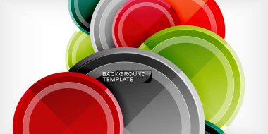 Geometrik tasarım arka plan - daireler