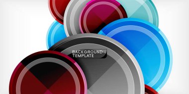 Minimum geometrik soyut arkaplan. Çember üçgen tasarımı