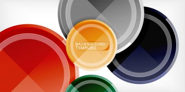 Geometrik tasarım arka plan - daireler