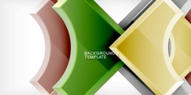 Geometrik tasarım soyut arkaplan - daireler ve üçgenler