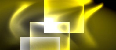 Cam kare şekilli koyu neon renkler