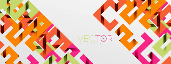 Color bend lines with shadow texture effect. Vector Illustration For Wallpaper, Banner, Background, Card, Book Illustration, landing page