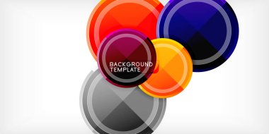 Geometrik tasarım arka plan - daireler