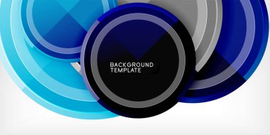 Geometrik tasarım arka plan - daireler