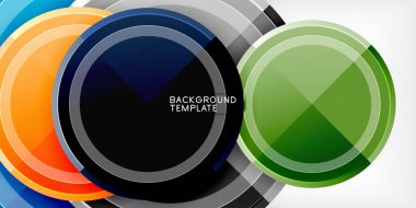 Minimum geometrik soyut arkaplan. Çember üçgen tasarımı