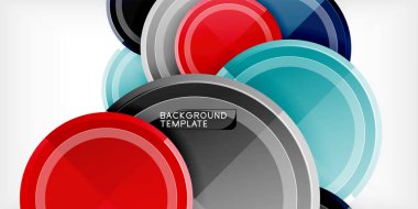 Geometrik tasarım arka plan - daireler