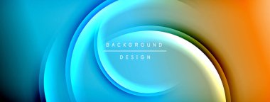 Parlak gökkuşağı stili renk eğrisi ve yuvarlak çizgi arkaplanı. Vector Illustration Duvar kağıdı, bayrak, illüstrasyon, iniş sayfası