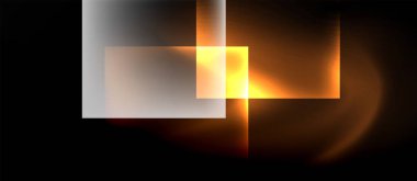 Cam kare şekilli koyu neon renkler