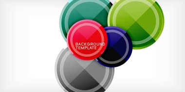 Minimum geometrik soyut arkaplan. Çember üçgen tasarımı