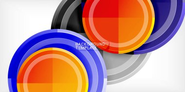 Geometrik tasarım arka plan - daireler