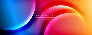 Parlak gökkuşağı stili renk eğrisi ve yuvarlak çizgi arkaplanı. Vector Illustration Duvar kağıdı, bayrak, illüstrasyon, iniş sayfası