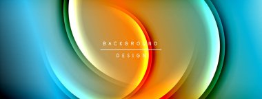 Parlak gökkuşağı stili renk eğrisi ve yuvarlak çizgi arkaplanı. Vector Illustration Duvar kağıdı, bayrak, illüstrasyon, iniş sayfası