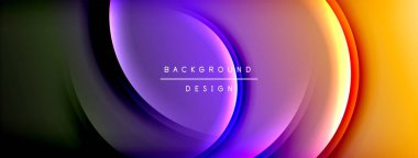 Parlak gökkuşağı stili renk eğrisi ve yuvarlak çizgi arkaplanı. Vector Illustration Duvar kağıdı, bayrak, illüstrasyon, iniş sayfası