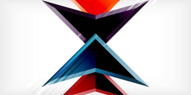 Soyut arkaplan renk üçgenleri ve ok bileşimi. Duvar Kağıdı, Sancak, Arkaplan, Kart, Kitap İllüstrasyonu, İniş Sayfası