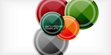 Geometrik tasarım arka plan - daireler