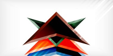 Soyut arkaplan renk üçgenleri ve ok bileşimi. Duvar Kağıdı, Sancak, Arkaplan, Kart, Kitap İllüstrasyonu, İniş Sayfası