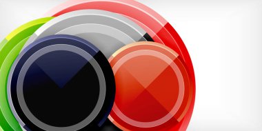 Minimum geometrik soyut arkaplan. Çember üçgen tasarımı