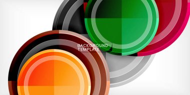 Geometrik tasarım arka plan - daireler