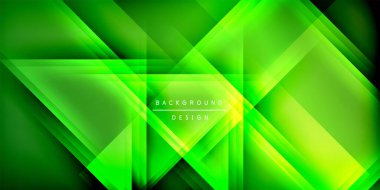 Gölge çizgileri olan etkileyici bir poster. Özellikler teknolojisi, minimalist ve iş temaları, parlak canlı renk şemaları