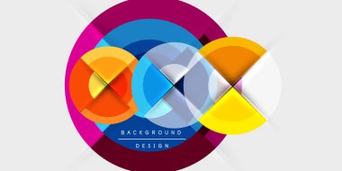 Tekno daireler ve yarı daireler. Duvar Kağıdı, Sancak, Arkaplan, Kart, Kitap İllüstrasyonu, İniş Sayfası