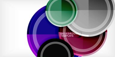 Minimum geometrik soyut arkaplan. Çember üçgen tasarımı