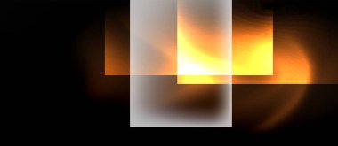 Cam kare şekilli koyu neon renkler