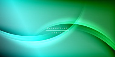 Gölge çizgileri olan etkileyici bir poster. Özellikler teknolojisi, minimalist ve iş temaları, parlak canlı renk şemaları