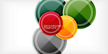 Minimum geometrik soyut arkaplan. Çember üçgen tasarımı