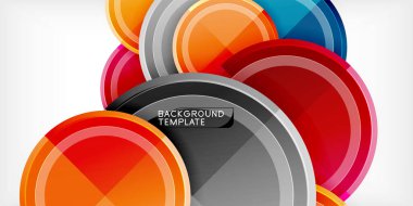 Minimum geometrik soyut arkaplan. Çember üçgen tasarımı