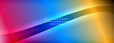 Parlak gökkuşağı stili renk eğrisi ve yuvarlak çizgi arkaplanı. Vector Illustration Duvar kağıdı, bayrak, illüstrasyon, iniş sayfası