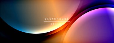 Parlak gökkuşağı stili renk eğrisi ve yuvarlak çizgi arkaplanı. Vector Illustration Duvar kağıdı, bayrak, illüstrasyon, iniş sayfası