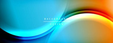 Parlak gökkuşağı stili renk eğrisi ve yuvarlak çizgi arkaplanı. Vector Illustration Duvar kağıdı, bayrak, illüstrasyon, iniş sayfası