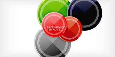 Minimum geometrik soyut arkaplan. Çember üçgen tasarımı