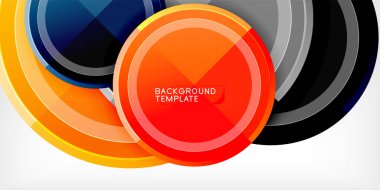 Minimum geometrik soyut arkaplan. Çember üçgen tasarımı