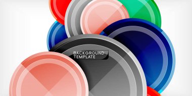 Minimum geometrik soyut arkaplan. Çember üçgen tasarımı