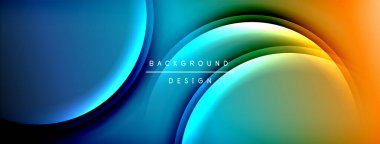 Parlak gökkuşağı stili renk eğrisi ve yuvarlak çizgi arkaplanı. Vector Illustration Duvar kağıdı, bayrak, illüstrasyon, iniş sayfası