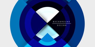 Çember ve yarım daire geometrik arka plan. Duvar Kağıdı, Sancak, Arkaplan, Kart, Kitap İllüstrasyonu, İniş Sayfası