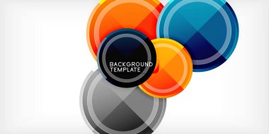 Geometrik tasarım arka plan - daireler