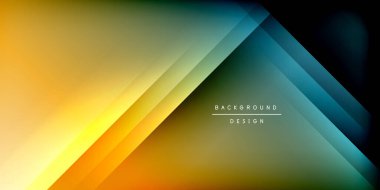 Dinamik gölge çizgileri geometrik şekiller