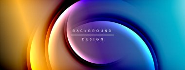 Parlak gökkuşağı stili renk eğrisi ve yuvarlak çizgi arkaplanı. Vector Illustration Duvar kağıdı, bayrak, illüstrasyon, iniş sayfası