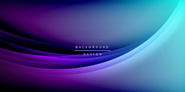 Gölge çizgileri olan etkileyici bir poster. Özellikler teknolojisi, minimalist ve iş temaları, parlak canlı renk şemaları