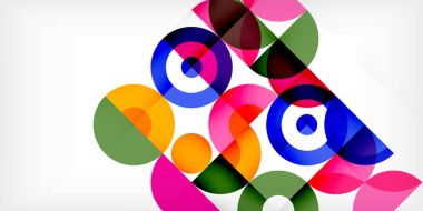 Minimum geometrik soyut arkaplan. Çember kare ve üçgen tasarım. Duvar kağıdı, afiş, arkaplan veya iniş için moda tekno iş şablonu