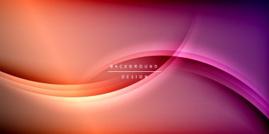 Gölge çizgileri olan etkileyici bir poster. Özellikler teknolojisi, minimalist ve iş temaları, parlak canlı renk şemaları